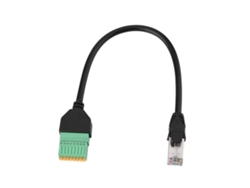 Adaptador De Cable Rj45 Macho A Bloque De Terminales De 8 Pines Con Conector De Resorte