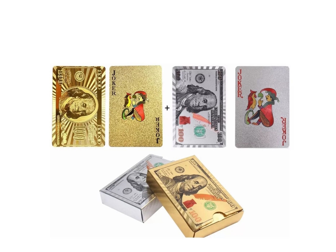 2026-2pcs Baraja De Póker De Oro Hoja Pvc Mate Impermeable Tamaño Poker Para Juegos De Fiesta