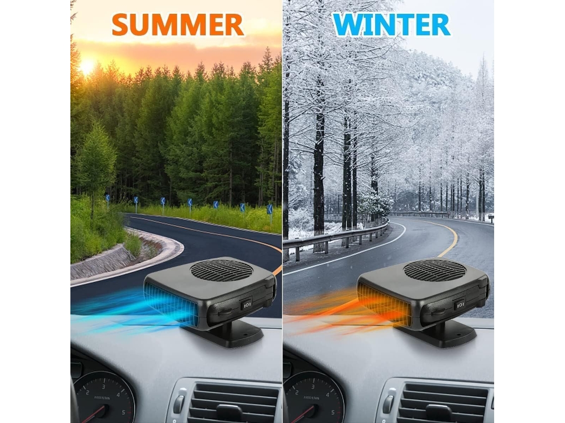 2 En 1 12vipree Calefactor Portátil Coche Potente 360° Desempañado Accesorios 12v/24v
