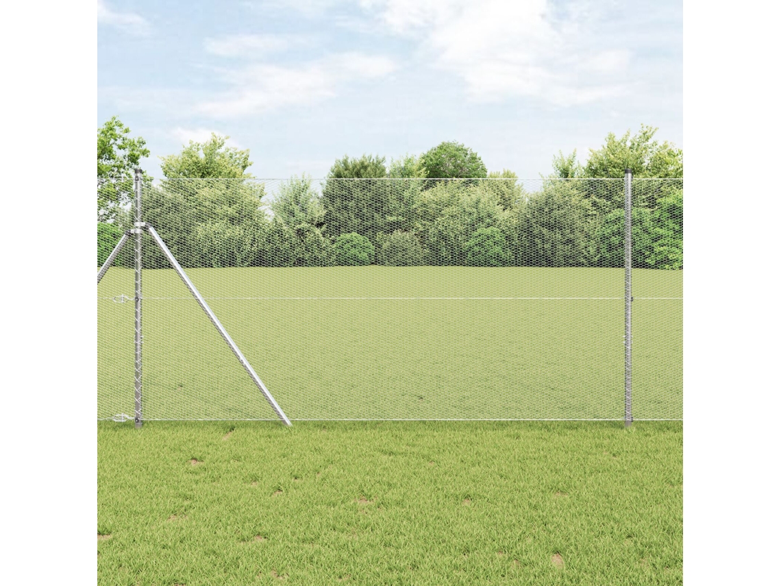 Cerca hexagonal de acero galvanizado de 1 x 10 m Wsd87372 Lovely Home