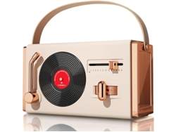 Pequeño altavoz portátil Bluetooth. Bonito altavoz inalámbrico. Ideal para mesa, sala de estar y escritorio. Blanco. Yizhood.