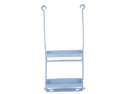 Estante colgante ahorrador de espacio para baño y cocina (azul)