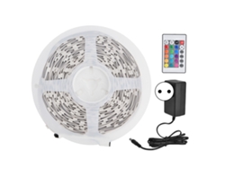 Juego de luces LED RGB de 10 m (modelo 2026) con control por aplicación Bluetooth, control de música de 24 teclas, bombilla inteligente para el hogar, enchufe europeo 100-240 V.