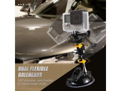 Soporte De Ventosa Para Coche: Montaje De Ventosa Para Gopro, Teléfono Y Cámara - Versatile Y Resistente