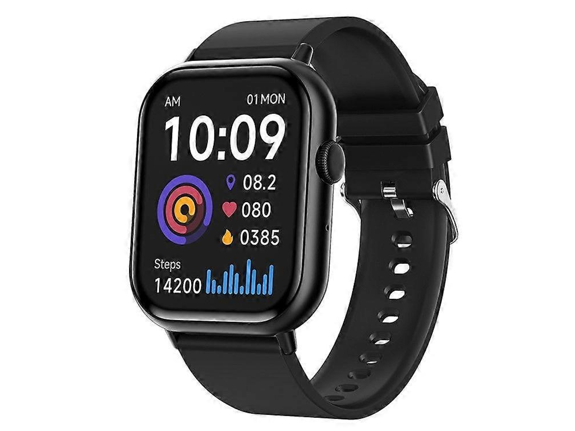 Reloj inteligente de 2,01 pulgadas con monitor de frecuencia cardíaca de 24 horas y rastreador de actividad física, correa de silicona Ly Ebike