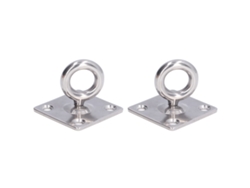 2 Ganchos Giratorios De Techo De Acero Inoxidable 316 Para Pernos De Barco Y Vigas De Techo.