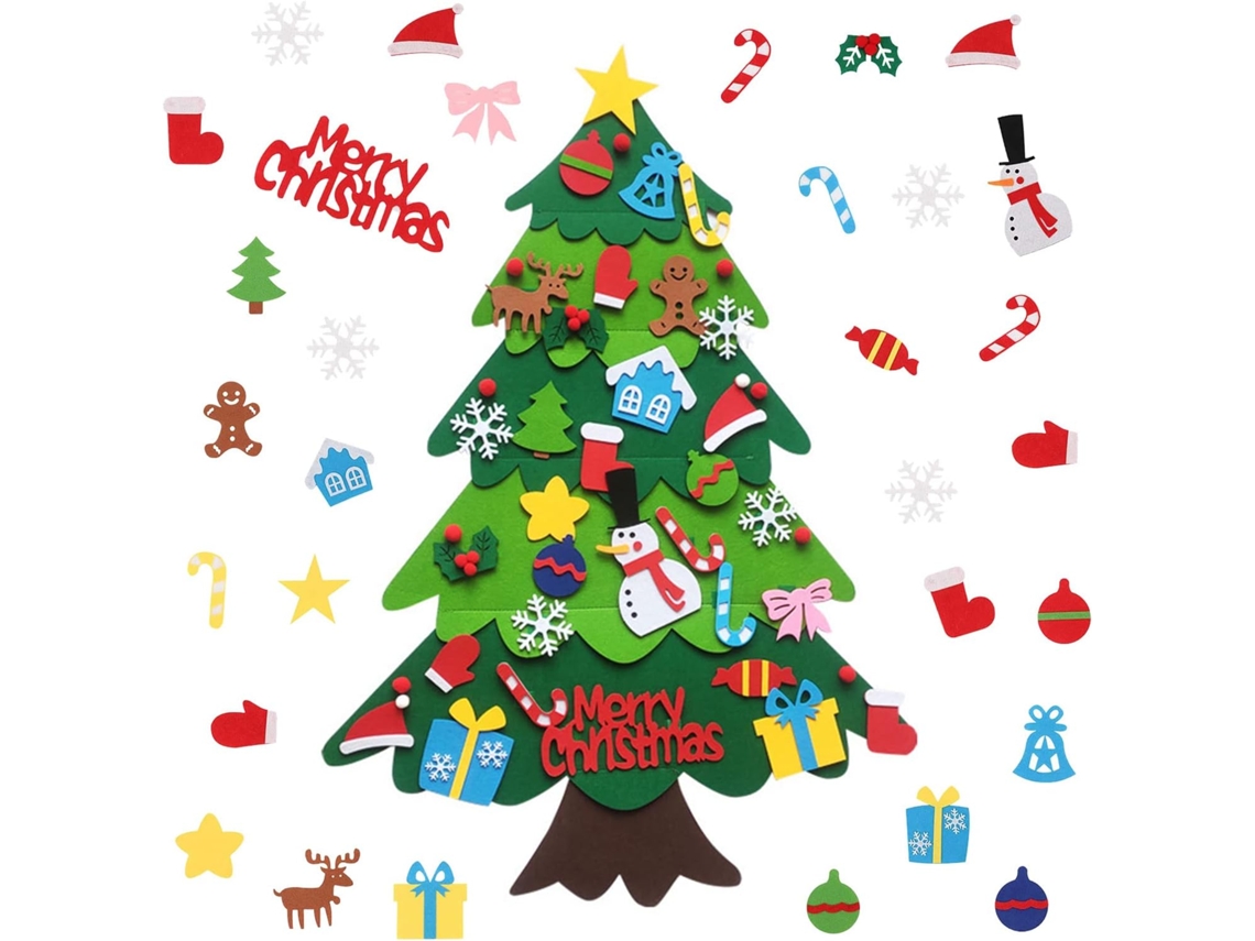 RNEMITERY Decoración navideña DIY, actividad interactiva entre padres e hijos que mejora la destreza manual de los niños, regalos navideños para colgar en la pa