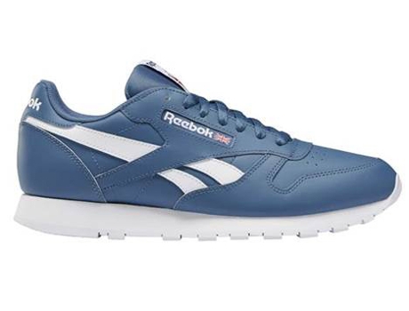 Zapatillas Deportivas REEBOK Cl Lthr Hombre (Azul, Blanco - Material Sintético - 40)
