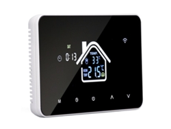 Termostato De Calefacción De Suelo 16a 4.3 Pulgadas Pantalla Táctil Controlador De Temperatura Preciso Hogar Sin Wifi Ac230v