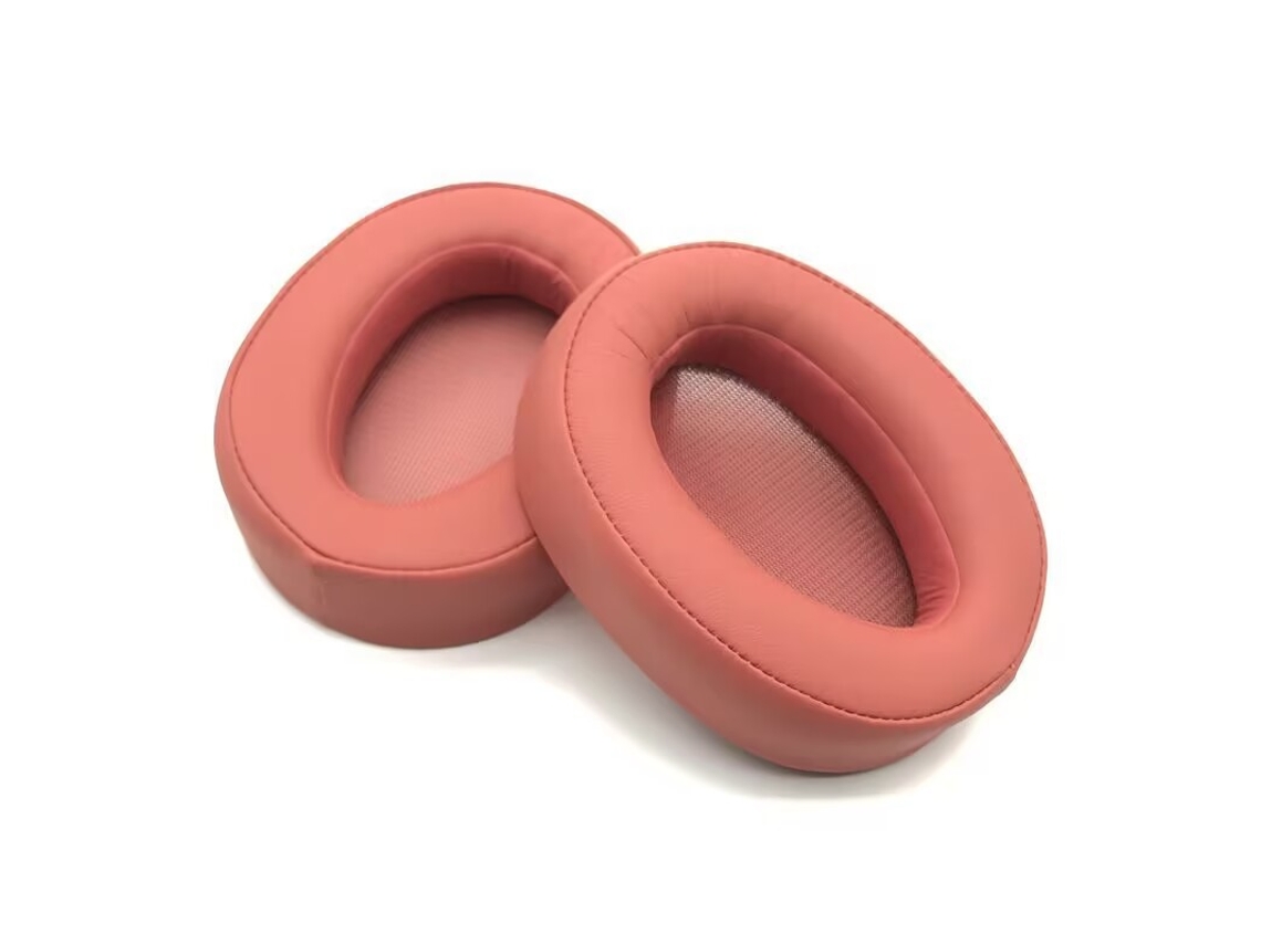 Almohadillas De Repuesto Para Auriculares Sony Mdr-100abn / Wh-h900n (1 Par), Tejido De Piel Proteínica. Naranja Czhhmart