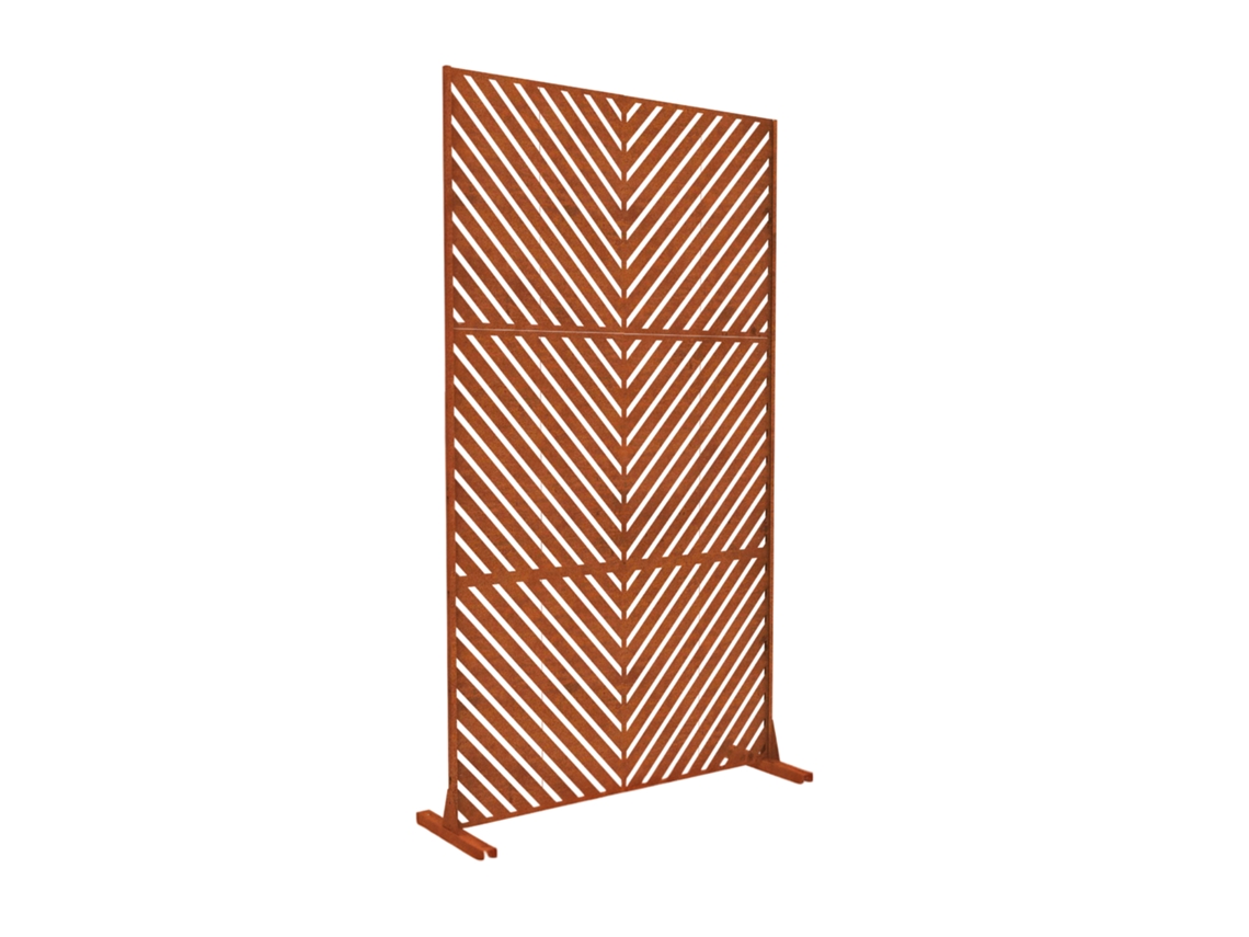 Parede Divisória Kekan Aço 180 X 90 Cm Ferrugem Nobre CASA.PRO