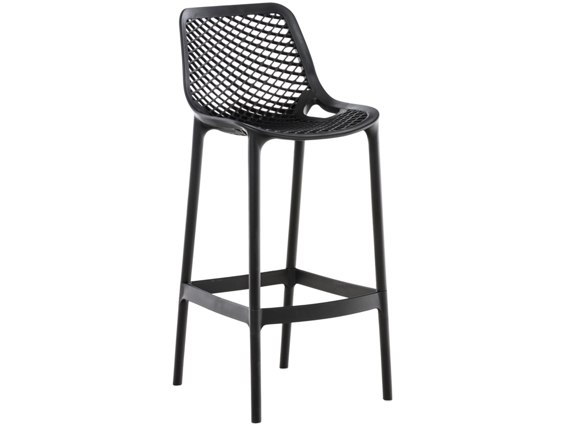 Taburete de bar exterior Air negro CLP