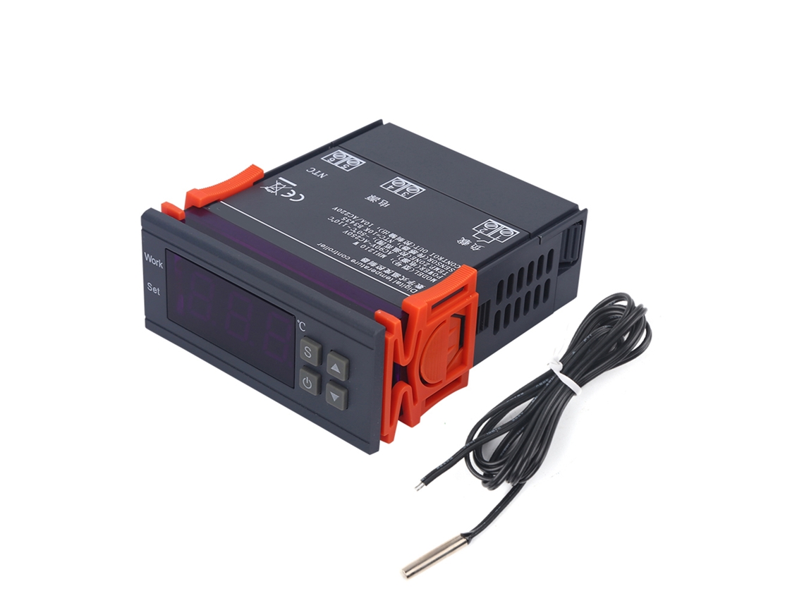 Mini Controlador Digital De Temperatura De 220 V Y 10 A Con Pantalla Lcd Para Refrigeradores Y Equipos Agrícolas.