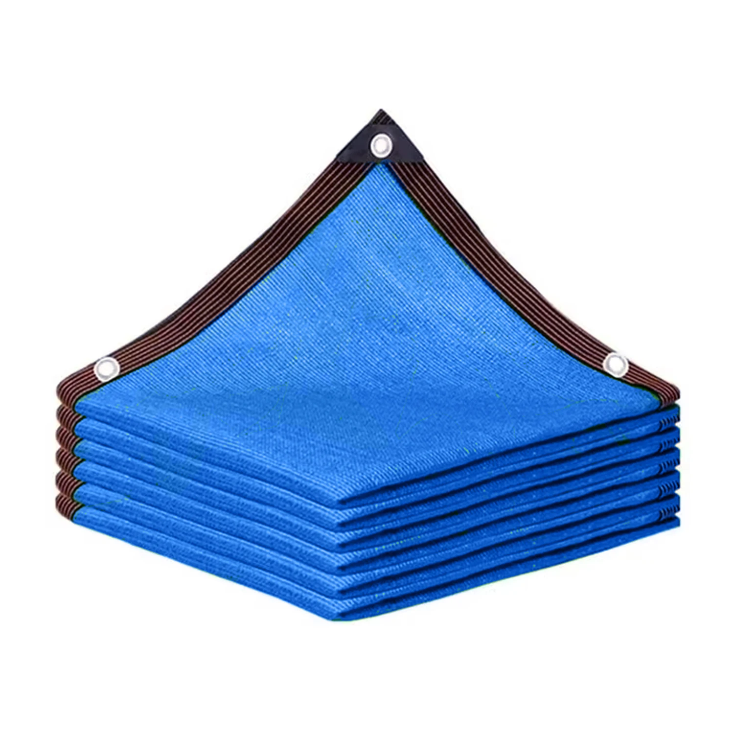Malla De Sombreo (azul, 2x5 M), Con Protección Uv Del 90%, Perforada, Apta Para Pérgolas, Invernaderos, Jardines Y Patios.