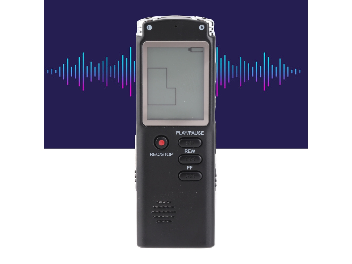 Grabadora De Voz Multifuncional Con Lápiz Lcd Inteligente Y Reproductor De Audio Hd (16 Gb)