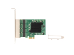 Placa De Rede Servidor 8111g T4 Pci E X1 Com 4 Portas Gigabit 10/100/1000mbps Para Roteamento Soft