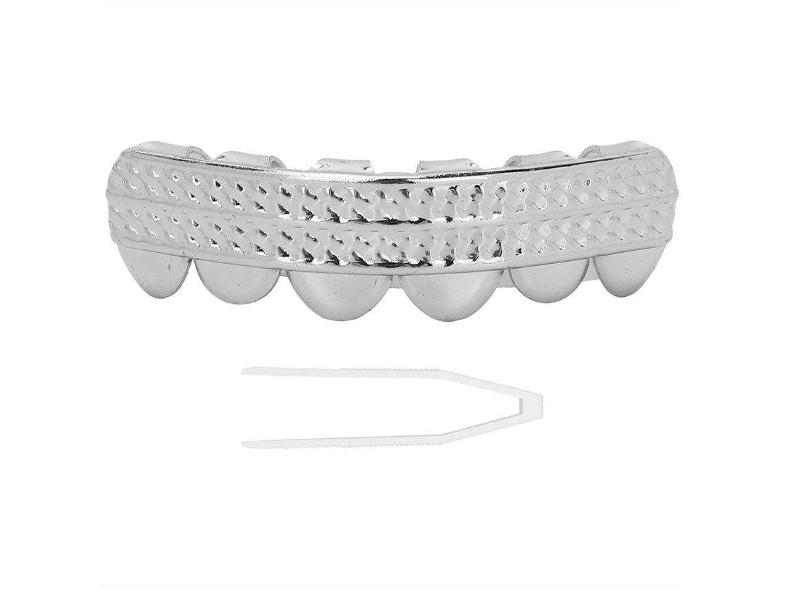 Pulsera de dientes con decoración de Halloween estilo hip hop