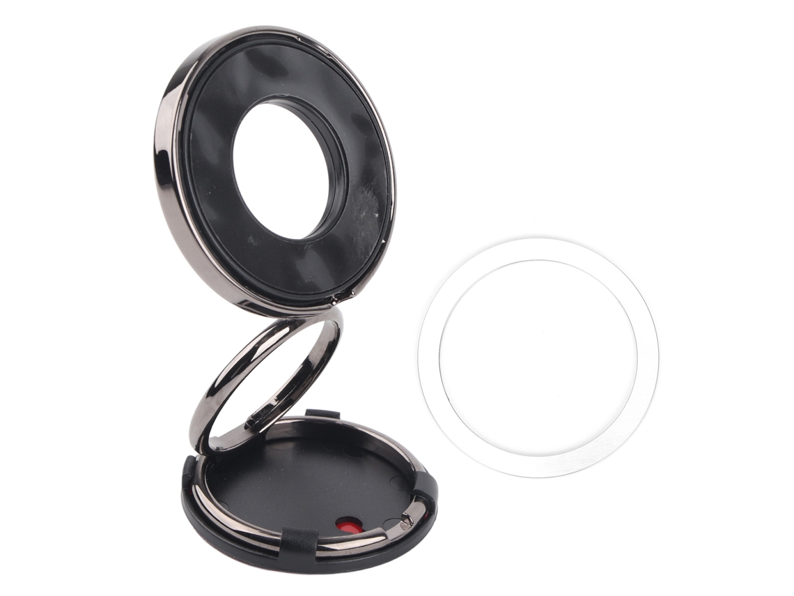Soporte Magnético Para Teléfono De Coche, Carpeta Con Anillo Giratorio De 180° Para Salpicadero Y Escritorio.