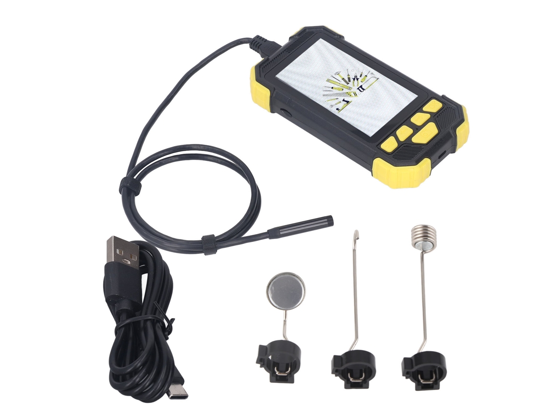 Endoscopio Con Pantalla De 4,3 Pulgadas, Cámara De Inspección De 8 Mm, Lente Hd, Boroscopio De 1 Metro, Ip67 Para Reparación Industrial Y Automotriz.