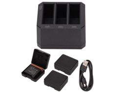 Yncm-kit De Cargador De Batería Para Cámara De Acción Dji Osmo