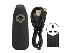 Minicámara Corporal Hd Con Grabadora De Sonido, Grabación En Bucle, Recargable, Portátil, Enchufe Británico.
