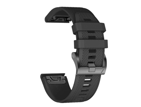 Correa de reloj inteligente para Garmin Descent Mk2S 20 mm Silicona (Negro)
