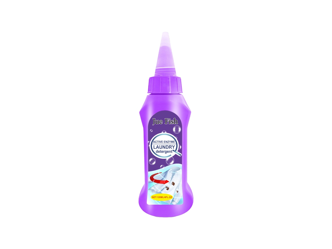 Detergente para ropa con enzimas activas para una limpieza profunda.
