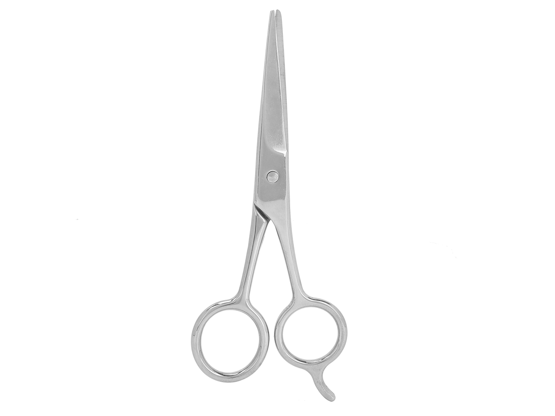 Tijeras Para Barba Y Bigote De Acero Inoxidable Para Hombres, Mango Curvo, Corte Preciso Y Cómodo