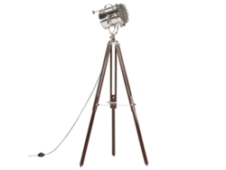Lámpara Luminaria de Pie Trípode 180 cm Madera de Mango Maciza