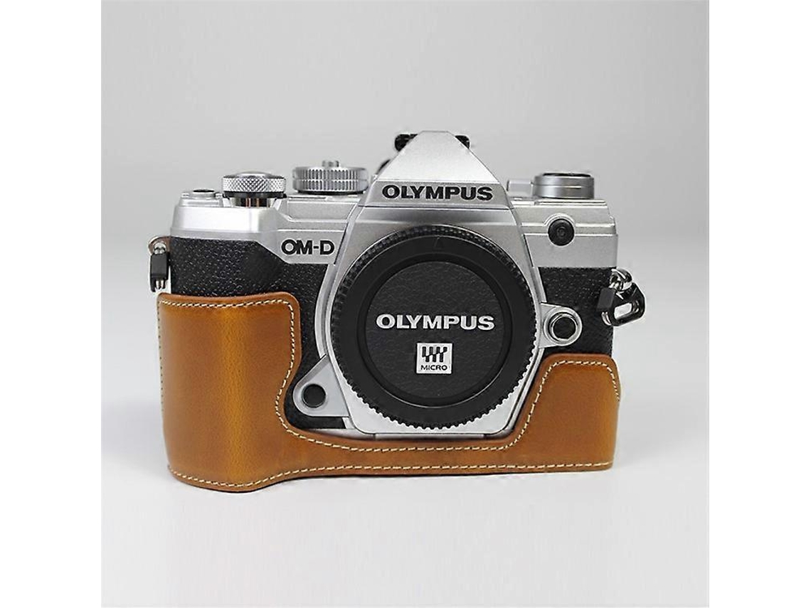 Funda protectora de piel sintética para cámara compatible con Olypus E-M5 Mark III Facpoet