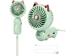 Mini Ventilador Portátil Recargable Por Usb Con 3 Velocidades, Plegable Para Escritorio Y Manos.