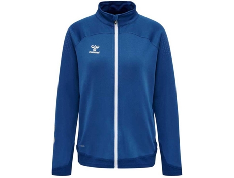 Abrigo para Mujer HUMMEL Lead Poly Azul para Fitness (L)
