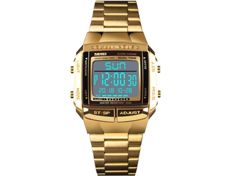 VEANXIN Style Reloj digital cuadrado para hombre Relojes de pulsera deportivos impermeables-oro rosa