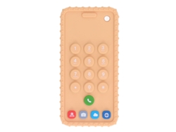 Mordedor de silicona para bebés con forma de teléfono, juguete sensorial para masticar, juguete para la dentición infantil.