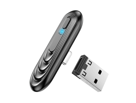 Adaptador de Antena de Receptor Bluetooth Compacto Usb-C / Usb (Negro)