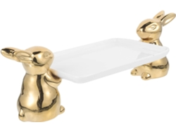 Bandeja De Cerámica Para Alimentos, Plato Para Aperitivos, Soporte Decorativo Para Frutas Con Forma De Conejo.