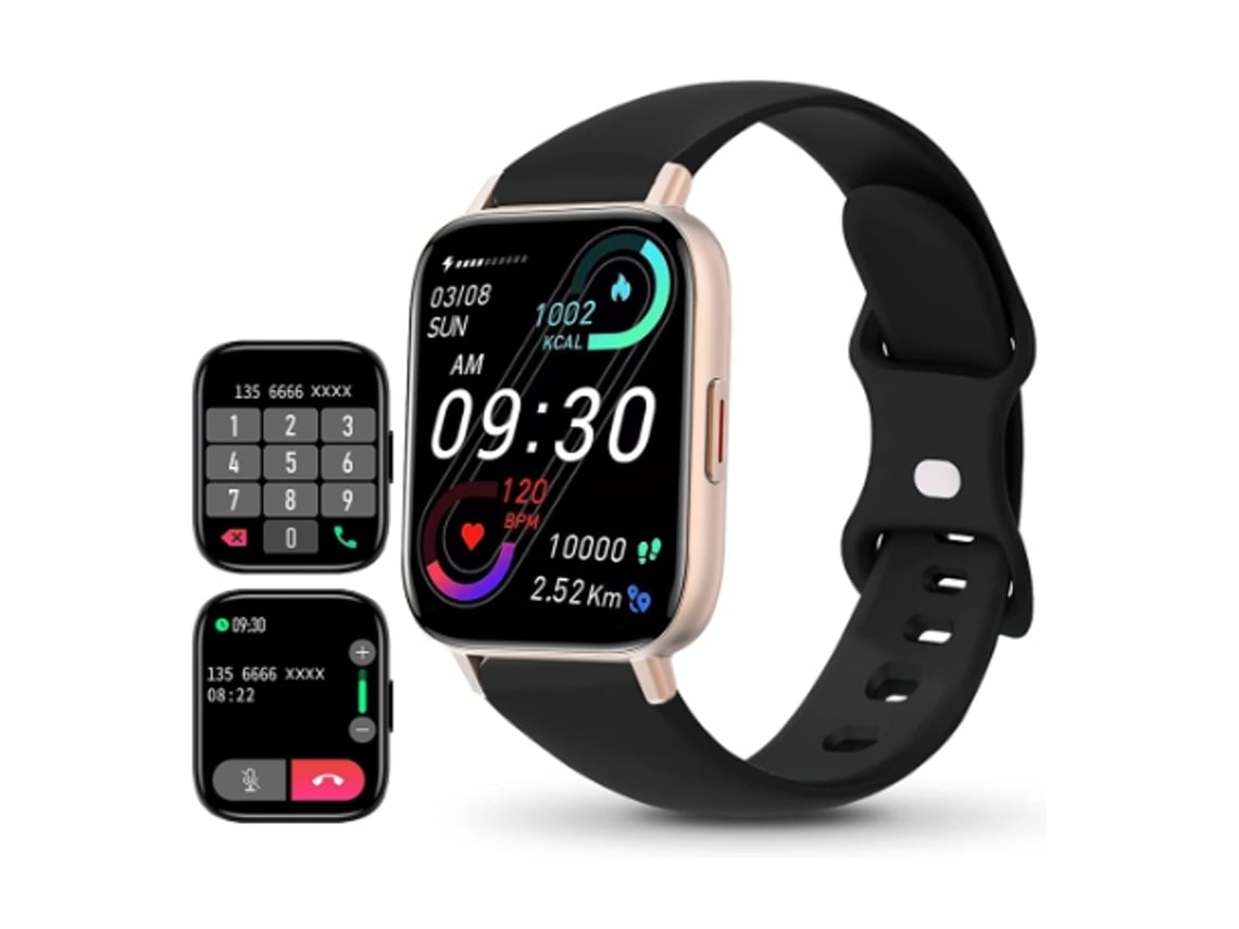 Reloj inteligente Chennnls I62: monitorización del sueño activada automáticamente - Negro Chennnls