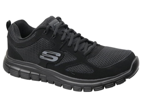 Zapatillas SKECHERS Burns Hombre (39.5 - Negro)