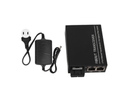 Transceptor De Fibra Tx1310nm Modo Único Com Porta Rj45 Conversor De Mídia Ethernet Us Plug 100-240v
