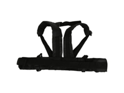 Cinturón de seguridad para niños en motocicleta, altura ajustable, arnés para bicicleta eléctrica (negro)