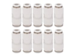 10 Peças Conector Redutor Retangular De Liberação Rápida Para Mangueira De Ar Neumática Pg10-8 Branco