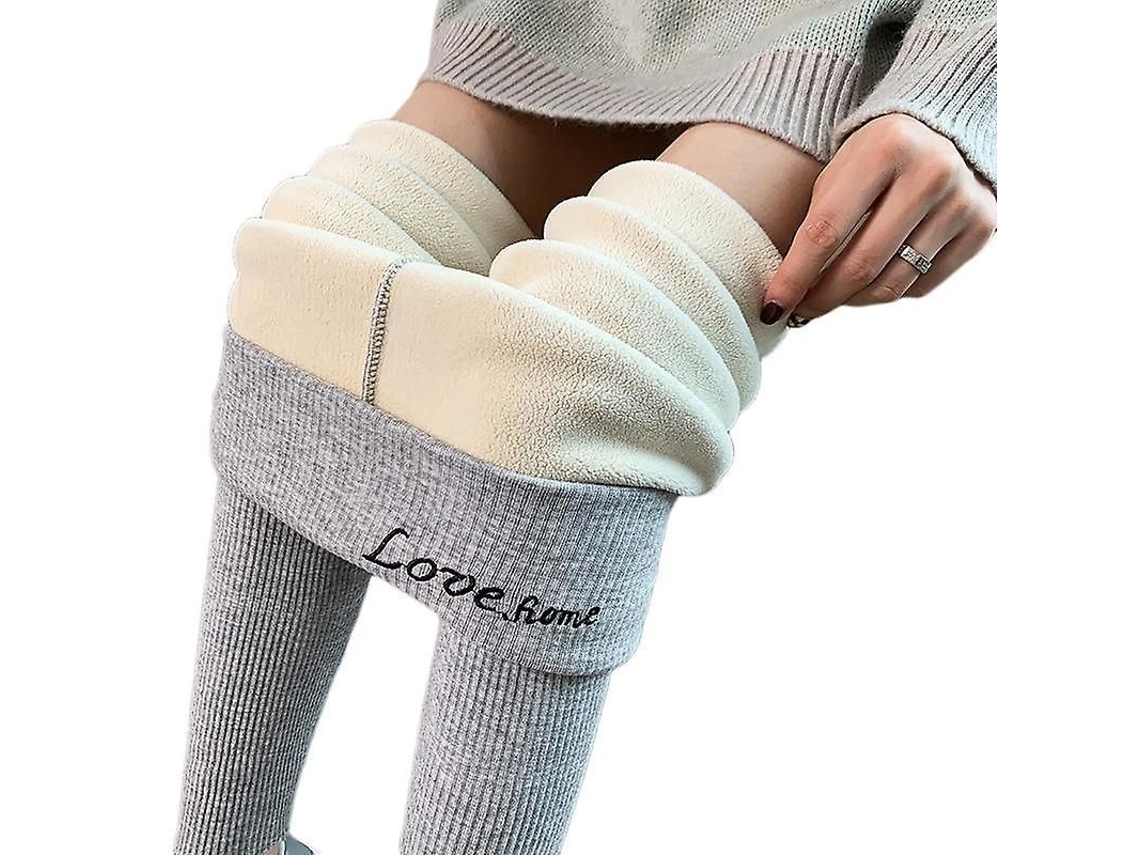 2026-leggings De Invierno Para Mujer De Cintura Alta Con Forro Caliente Grueso Y Opaco Estirados Para Otoño Invierno