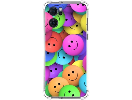 Carcasa para Oppo Find X5 Lite 5G TUMUNDOSMARTPHONE Dibujos Antigolpes Smile Multicolor