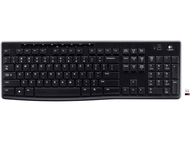 Teclado LOGITECH K270 (Inalámbrico - Layout Suizo)