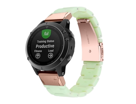 Correa de resina de lujo verde claro Garmin Tactix 7 Pro Ballistics Edition VEANXIN