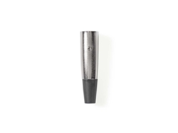 Conector XLR Recto Masculino Niquelado Soldadura Diámetro de entrada del cable: 7,0 mm Metales Plata 25 uds. Bolsa de plastico NEDIS