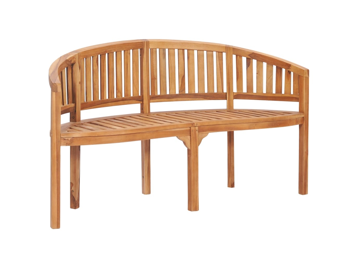 Lovely Home Banco Banana 151 Cm Madera de Teca Maciza