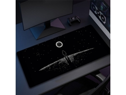 Alfombrilla para ratón gaming (500x1000x3 mm XXL), estampado de astronauta, material de goma antideslizante.