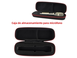 Estuche portátil para micrófono inalámbrico, fabricado en EVA, con cremallera, resistente a impactos e impermeable. Mdug