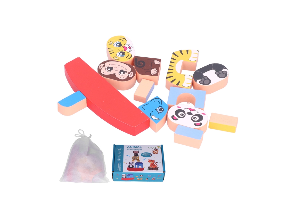 Juguete De Bloques De Madera Con Forma De Animales Para Equilibrar, Ideal Para Niños. Juego De Rompecabezas Educativo Para Mayores De 3 Años.